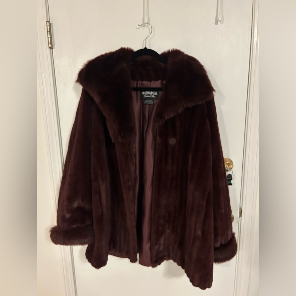 Vintage faux fur coat